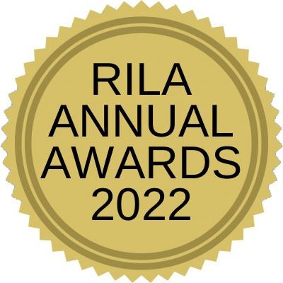 Illustration of a gold medal, text atop the medal reads "RILA Annual Awards 2022."