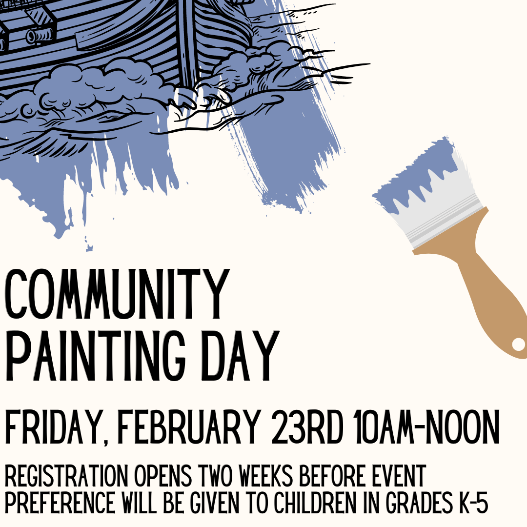 Community Painting Day on Friday February 23rd