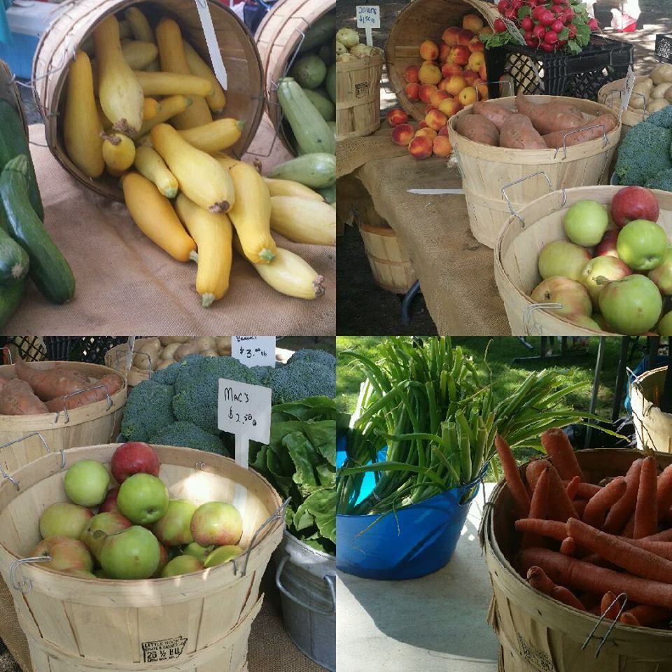 Weaver Library Farmers' Market Collage