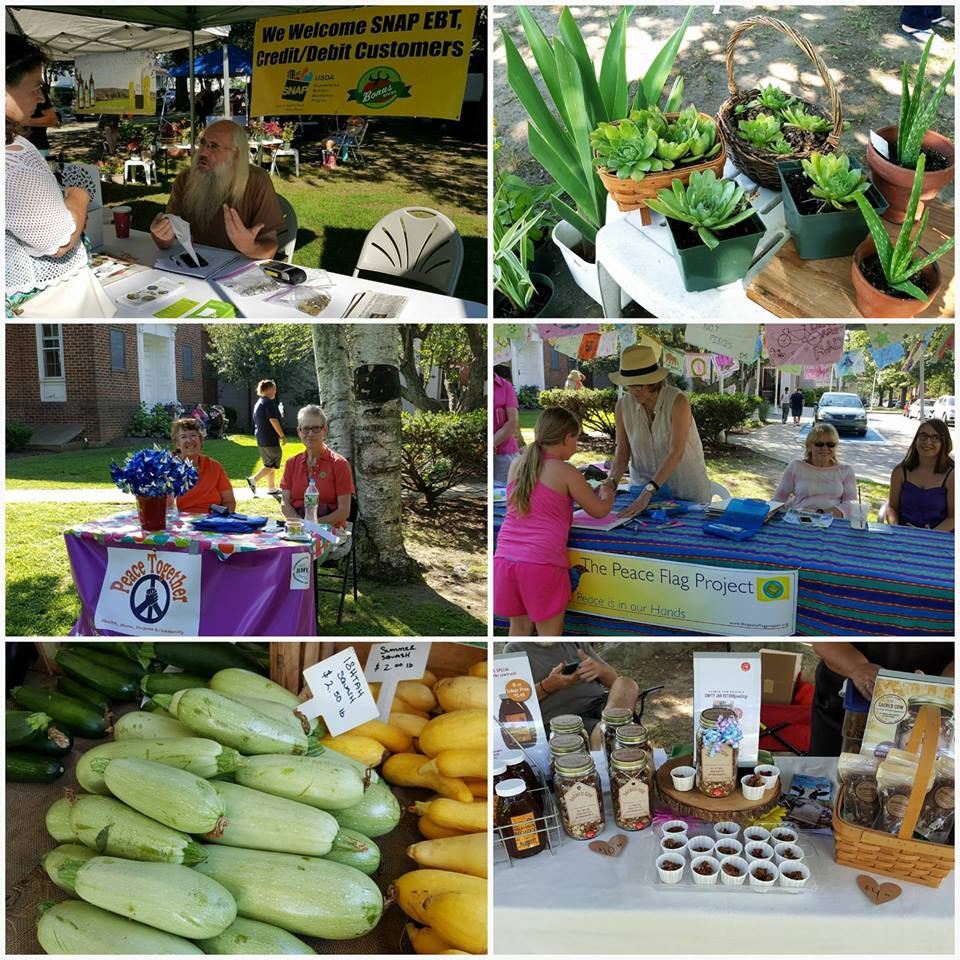 Weaver Library Farmers' Market Collage